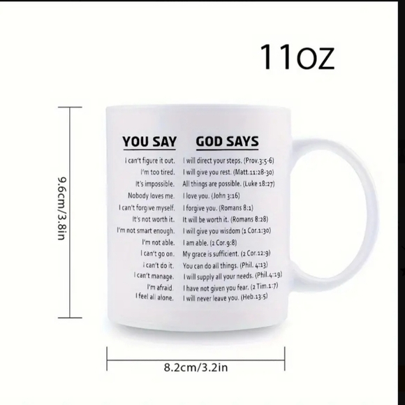 God Says Coffee Mug - Picture 3 of 3